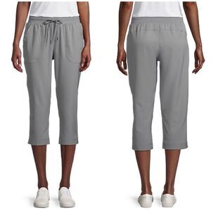 NWT St Johns Bay mid rise Capri in Colonial Pewter Drawstring waist Size XXL